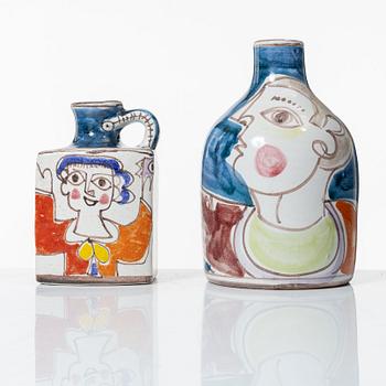 Two earthenware vases, De Simone, Italy.