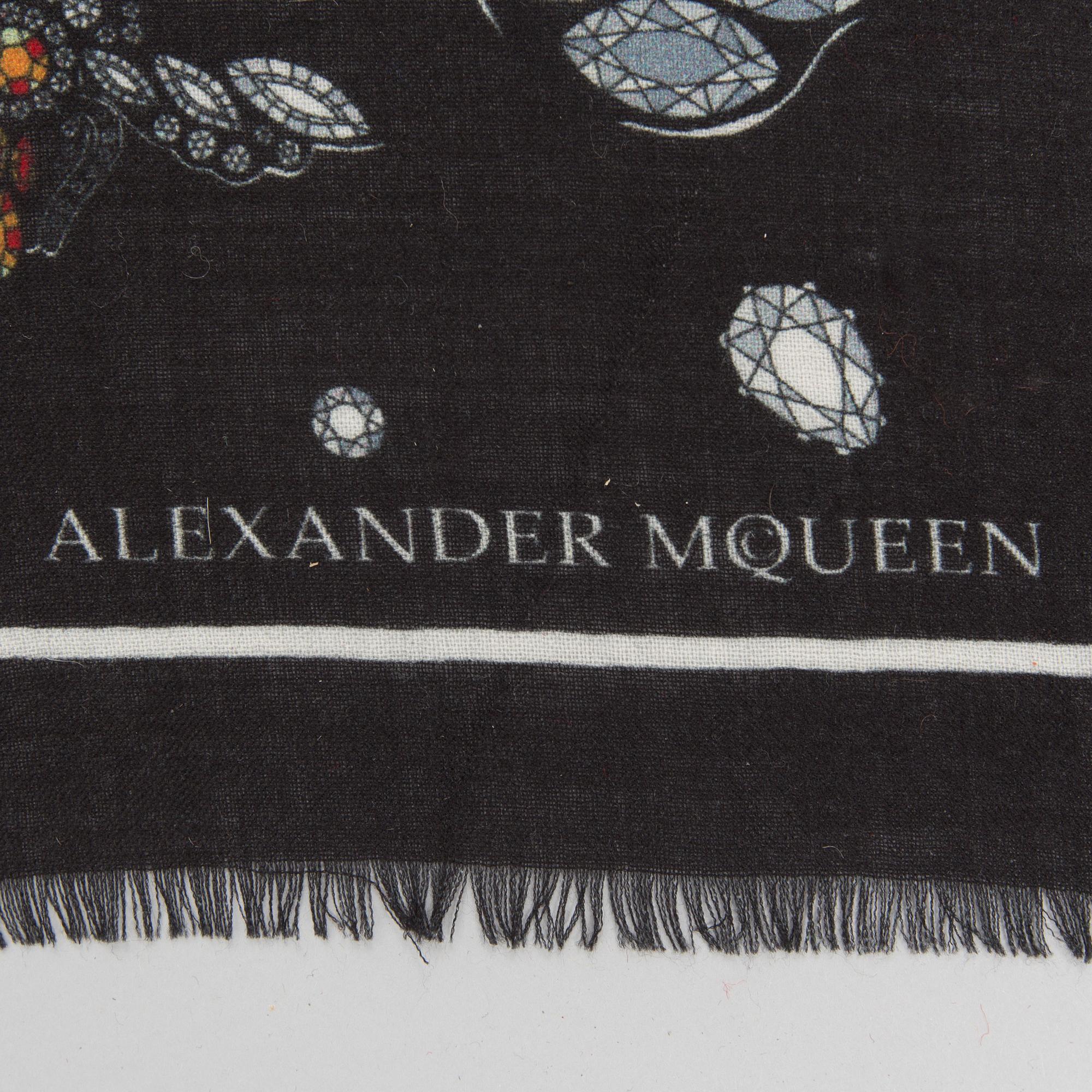 A cashmere shawl by Alexander McQueen.