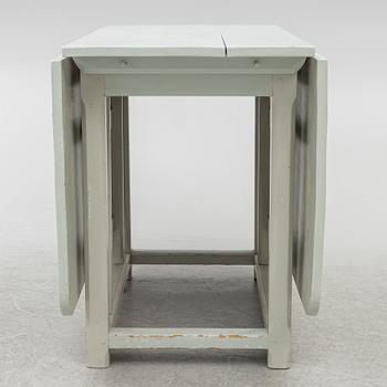 A 19th century drop-leaf table, Sweden.