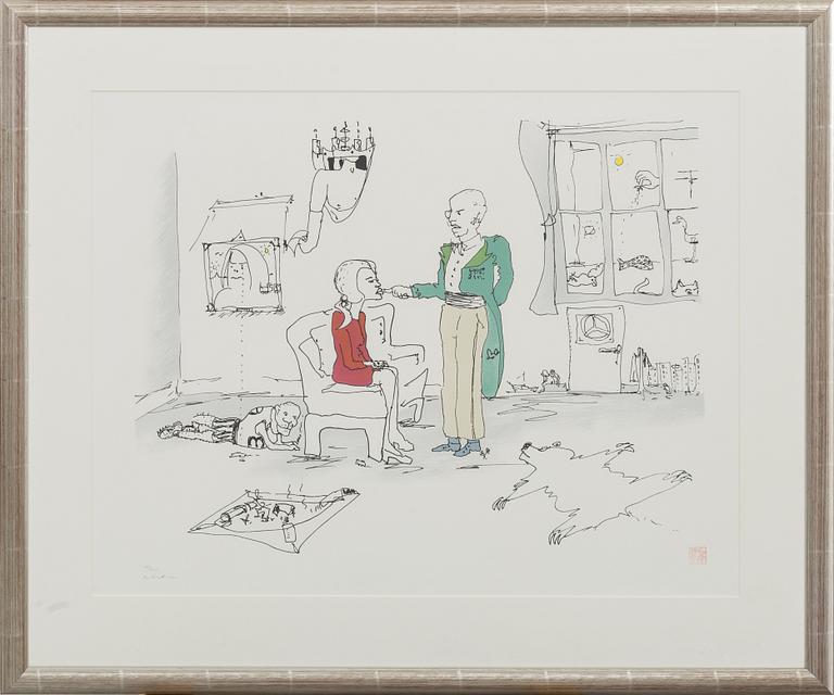 JOHN LENNON, serigraph stamped signature and signed by Yoko Ono and numbered 153/300.