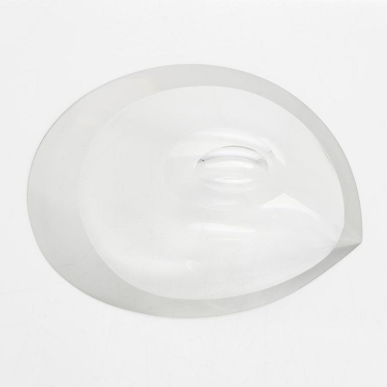 Tapio Wirkkala, konstglas, skål, signerad Tapio Wirkkala, Iittala -56.