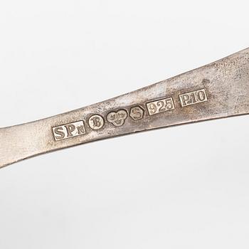 Guldsmed S Petersson i Söderhamn Ab, skedar, 4 st, sterlingsilver, Bollnäs, bl a 1989.