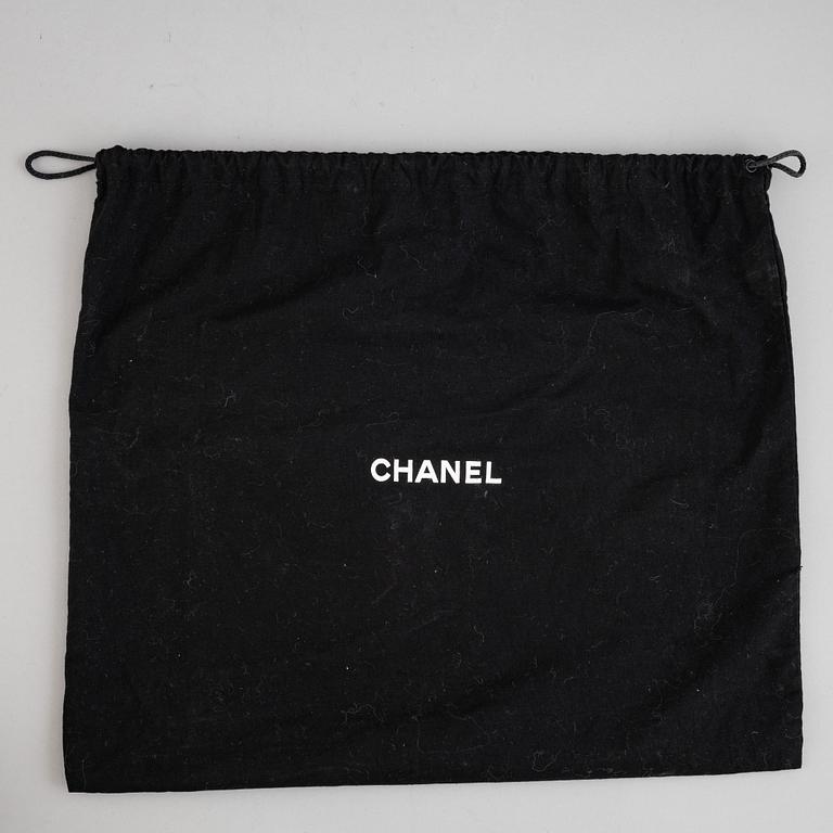 Chanel, a grey leather 'Large Boy Bag', 2014.