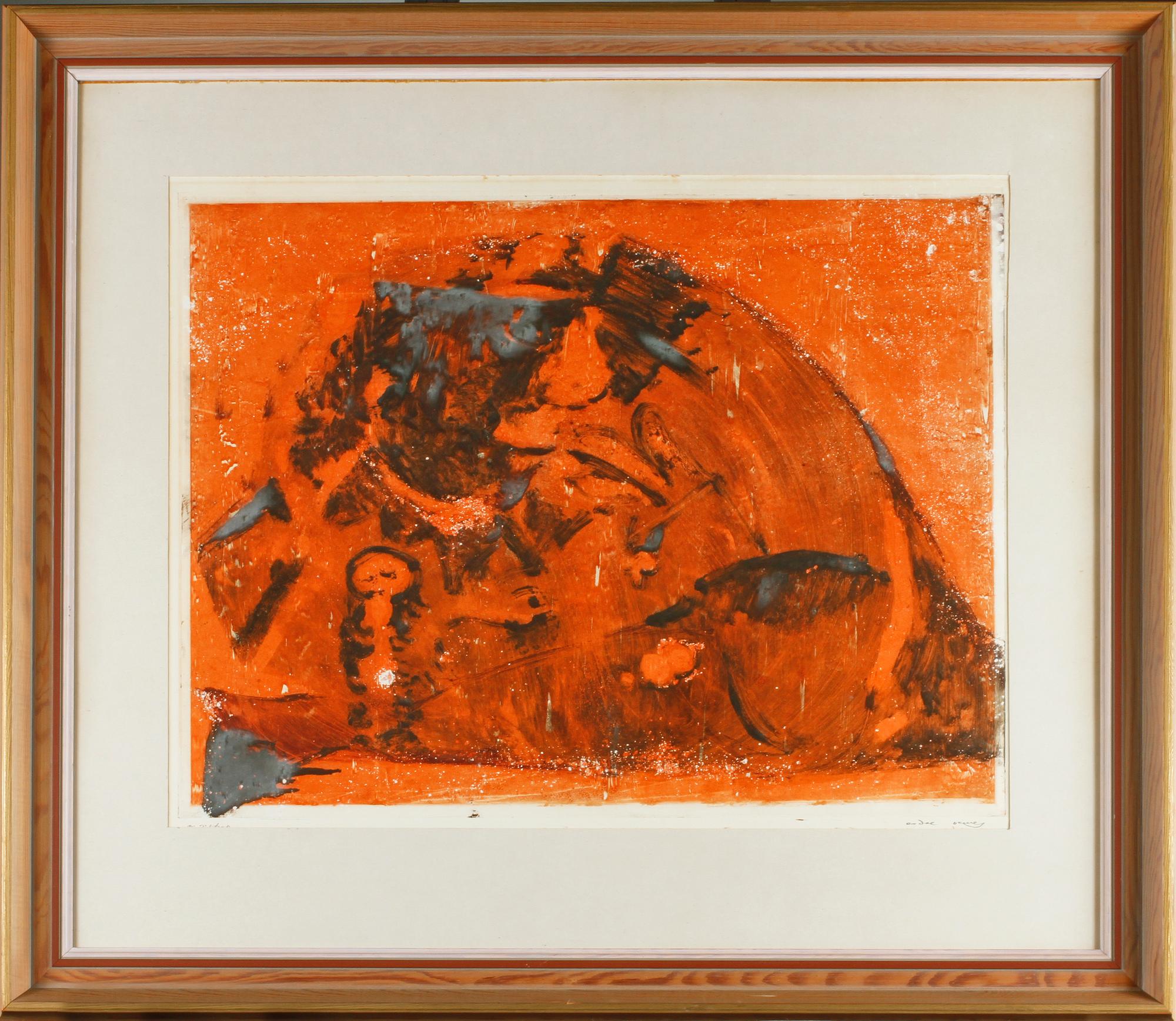 ENDRE NEMES, monotyp, signerad.