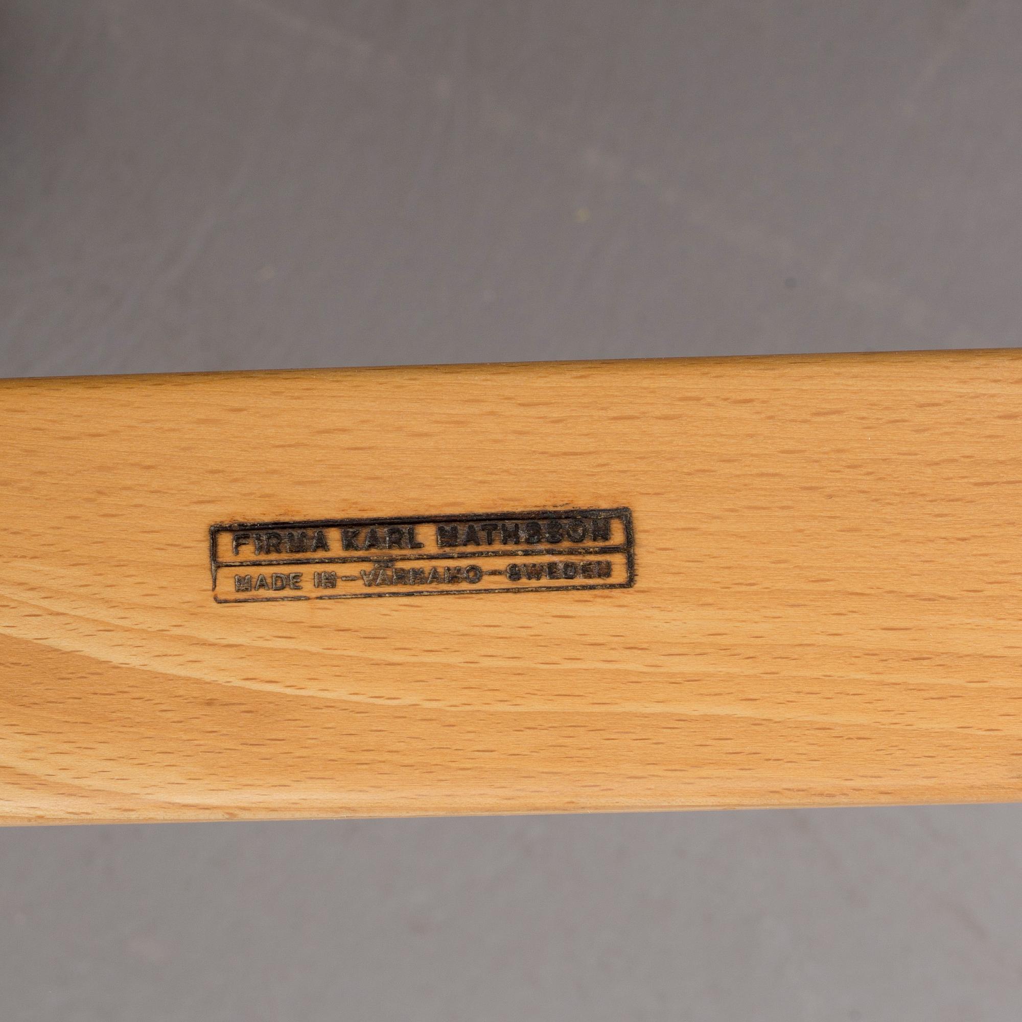 BRUNO MATHSSON, fåtölj, "Eva", för Karl Mathsson, Värnamo. 1900-talets andra hälft.