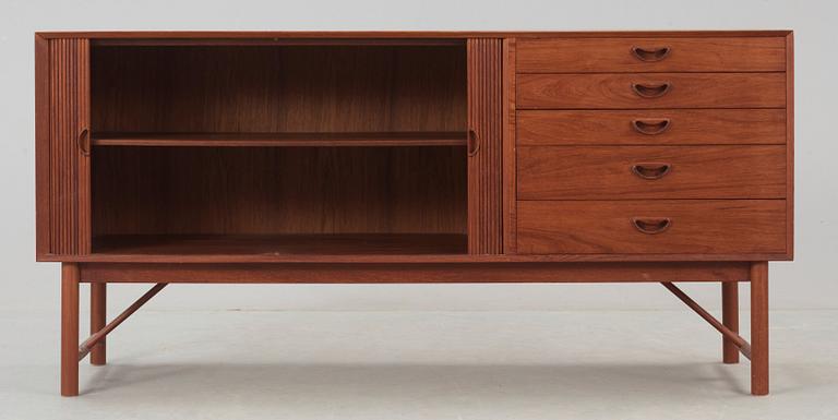 A Peter Hvidt & Orla Mølgaard-Nielsen teak sideboard, Søborg Møbler, Denmark 1950's-60's.