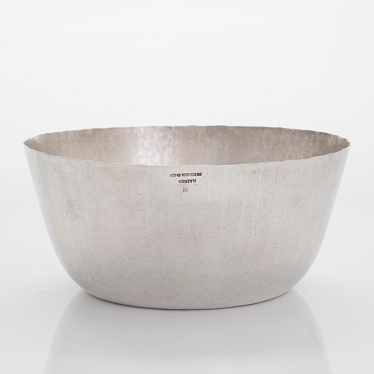 Tapio Wirkkala, silver bowl model TW 243, Kultakeskus, Hämeenlinna 1961.