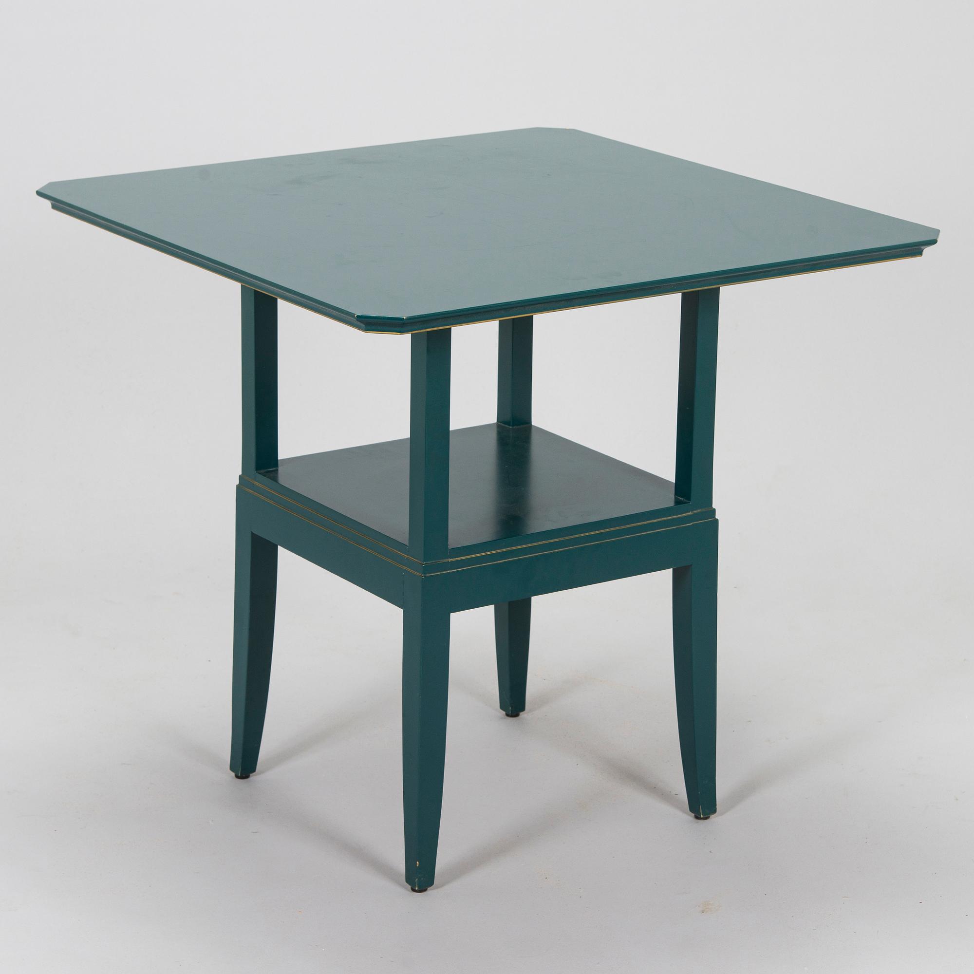 Eliel Saarinen, möblemang, 5 delar, "Blue suite" för Adelta, Finland 1980-tal.