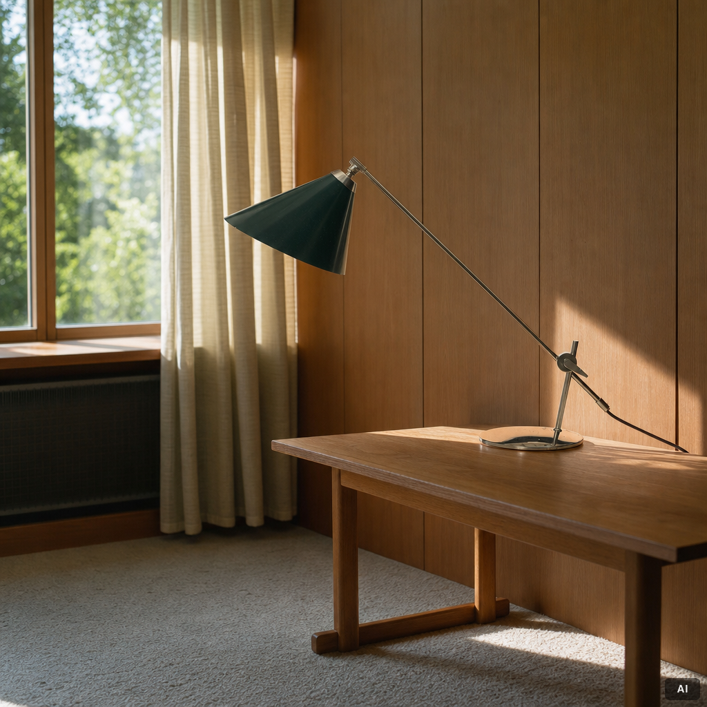 Paul Dinesen, bordslampa, TH Valentiner, Danmark, 1960-tal.