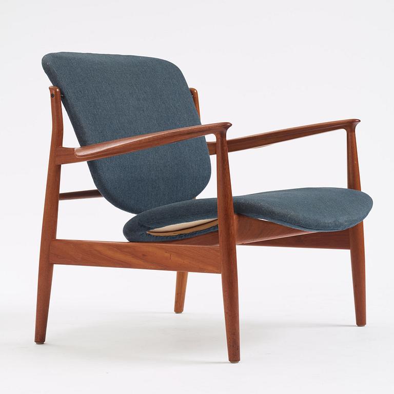 Finn Juhl, a "FD 136" easy chair, France & Daverkosen, Denmark, 1950s.