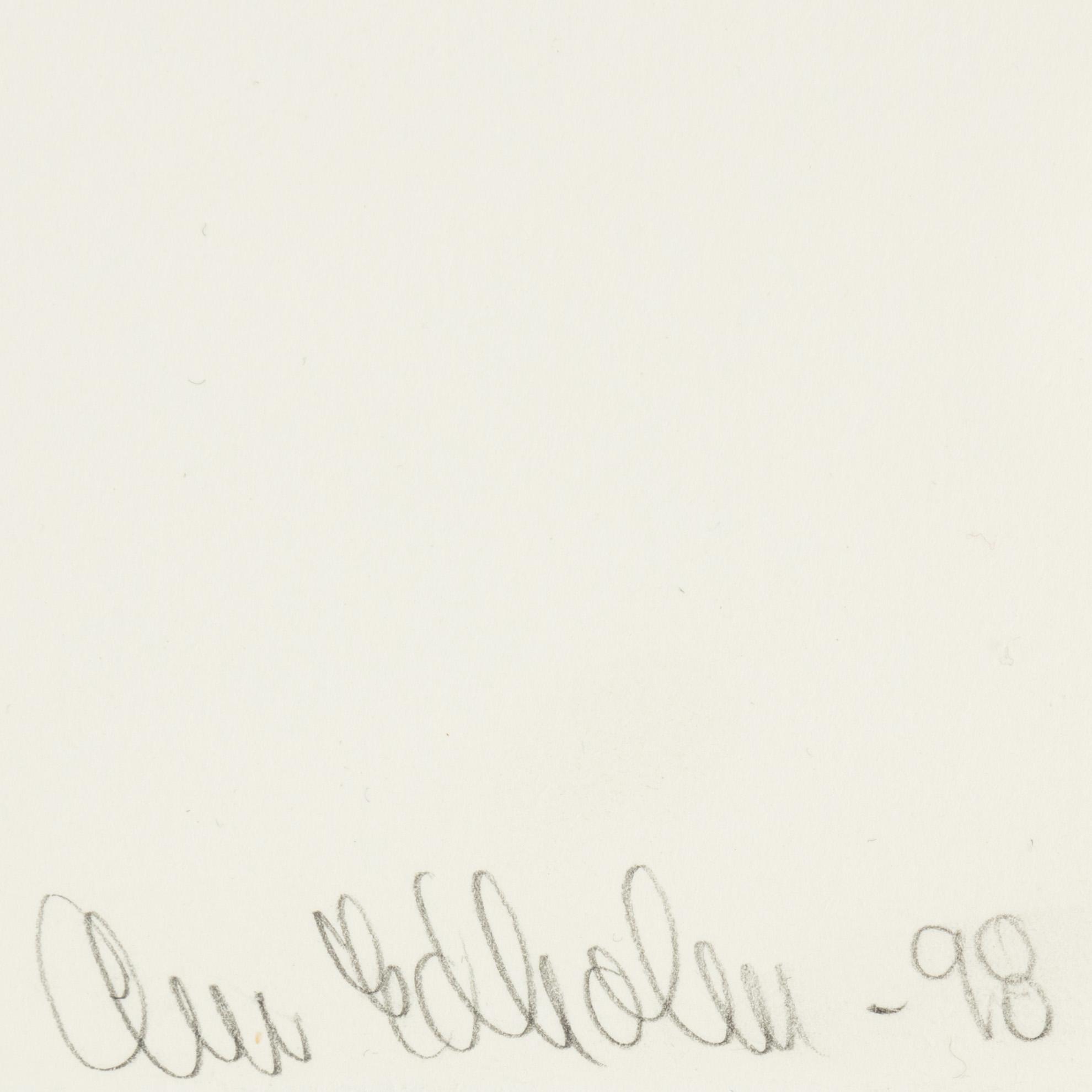 Ann Edholm, etching, 1998, signed EA.