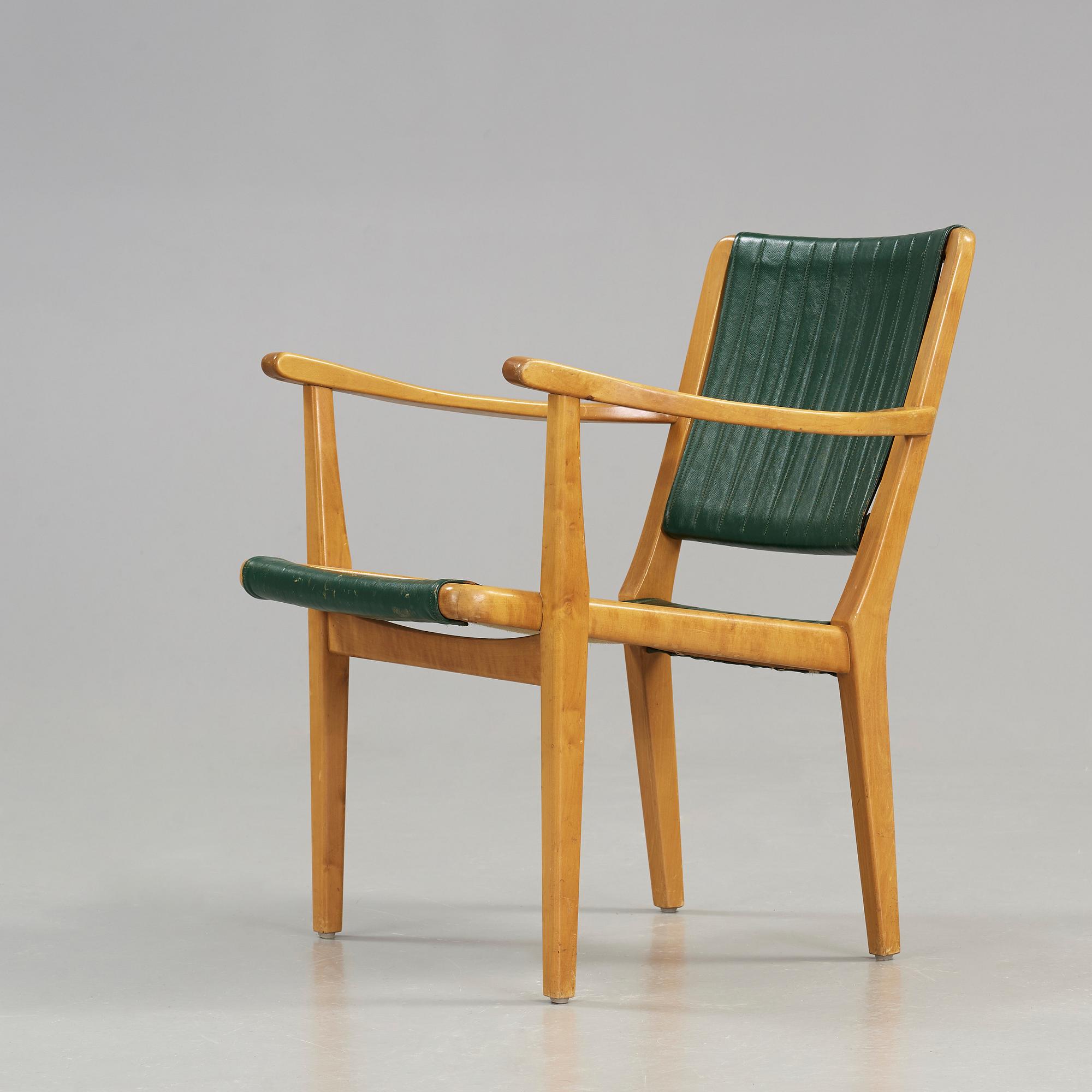 KARMSTOL, Axel Larsson, Svenska Möbelfabrikerna Bodafors, 1930-/40-tal. Modellen formgiven 1936.