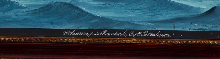 Lars Petter Sjöström, Jakten "Johanna" från Brantevik.