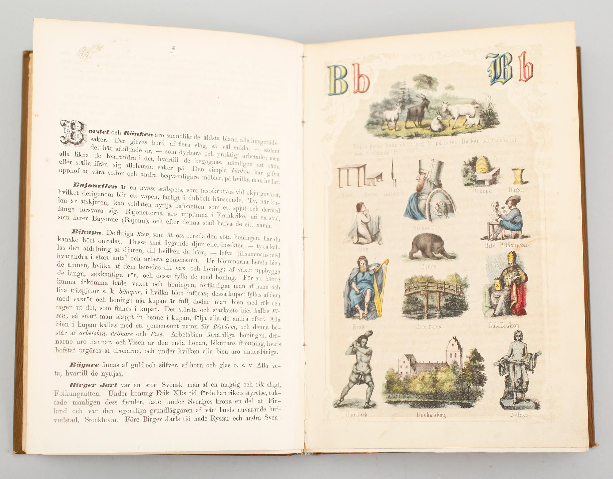 BOK, "H.K.H. Prinsessan Lovisa's ABC Bok med bilder", Hörbergska Boktryckeriet, Stockholm, utan år.