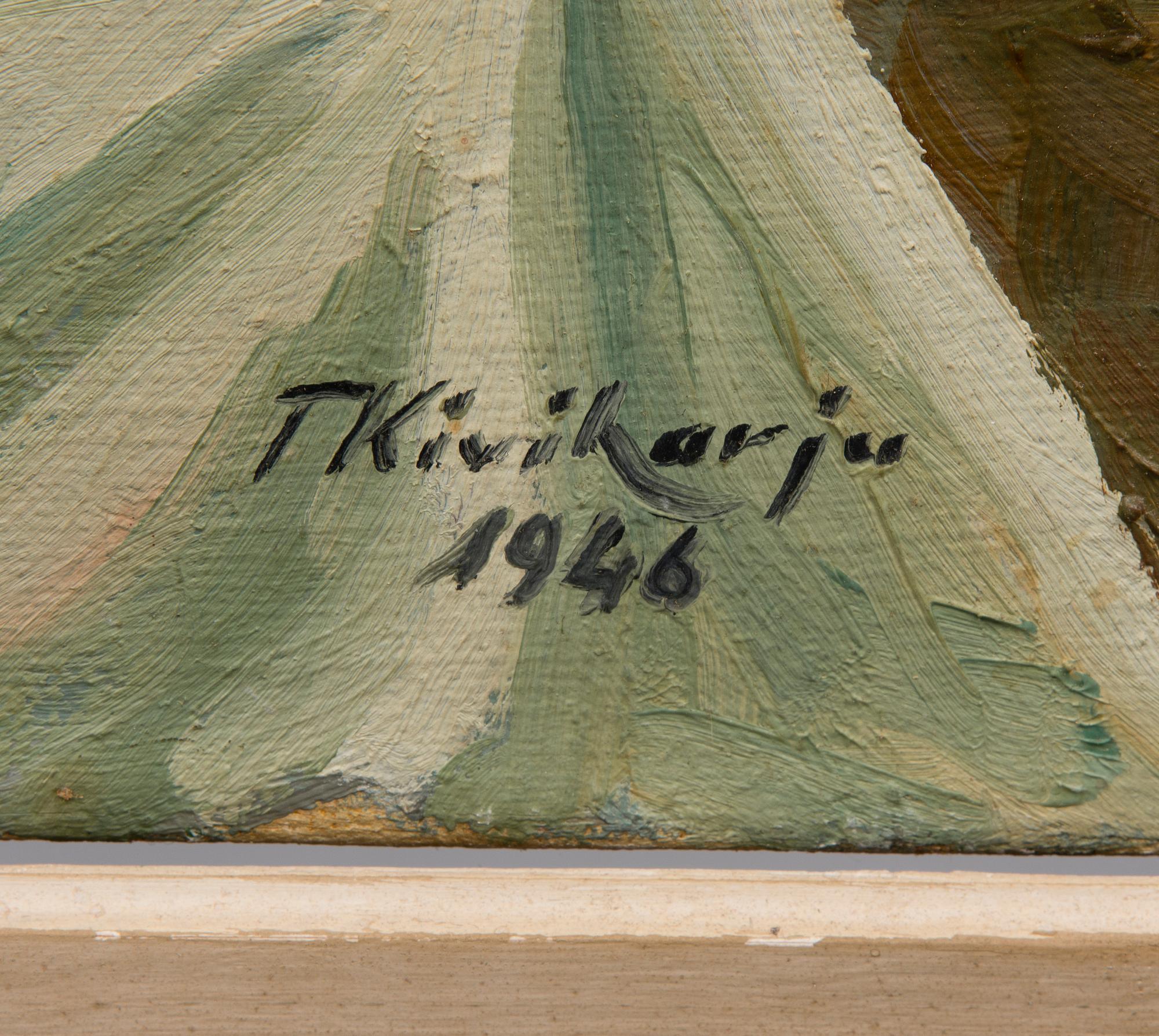 TOIMI KIVIHARJU, olja på duk, signerad och daterad 1946.