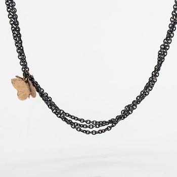 Ole Lynggaard, An 18K gold ans silver necklace. Denmark.