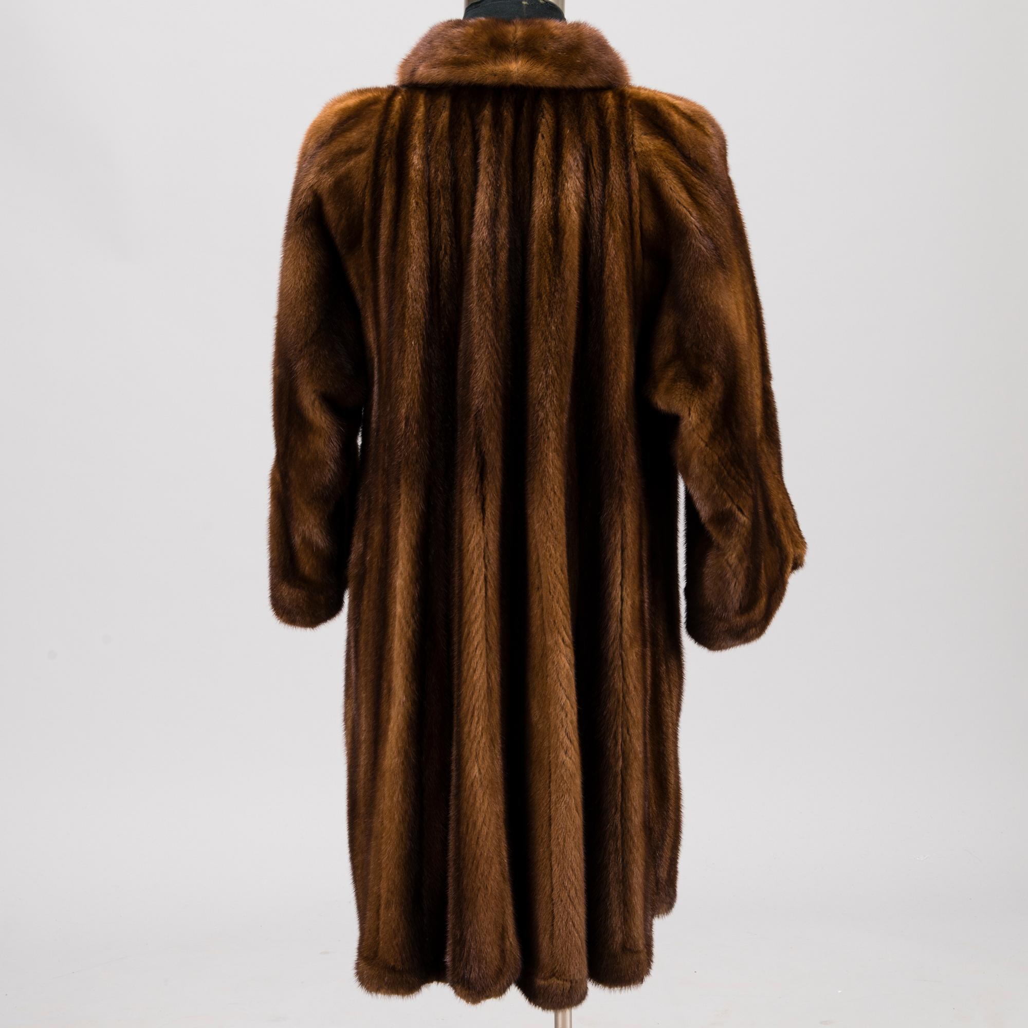 A SAGA MINK FUR COAT by Biber Helsinki, Finland.