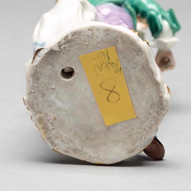 FIGURIN, porslin. Meissen, 1700-tal.