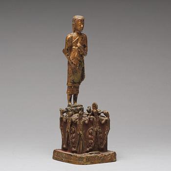 BUDDHA, brons. Thailand, sent 1700-tal/1800-tal. Ratanakosin.