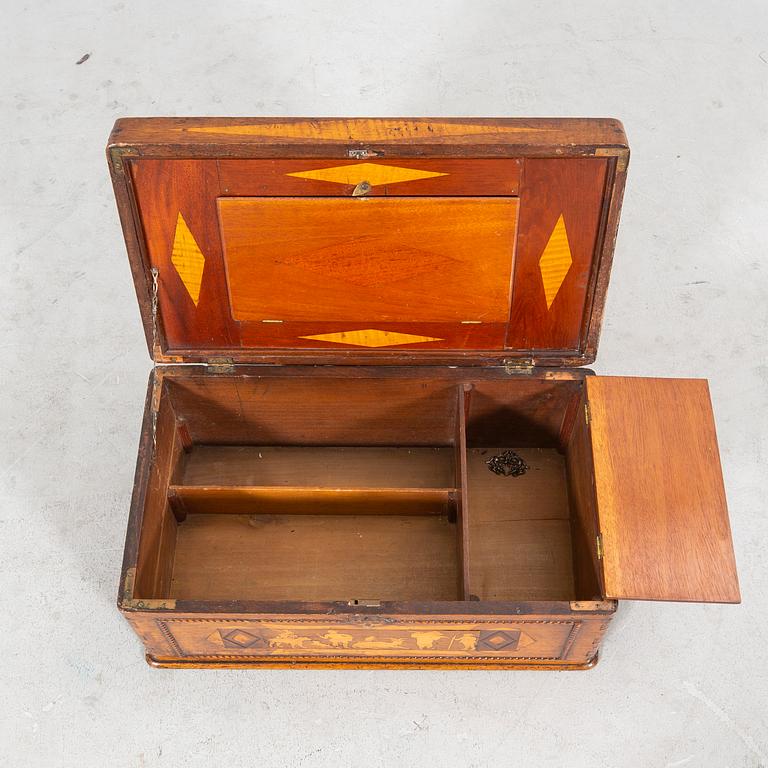 An 18th century mahogany box.