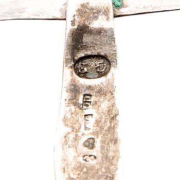 Fish slice, silver, Gabriel Dahlberg, Lund, 1879.