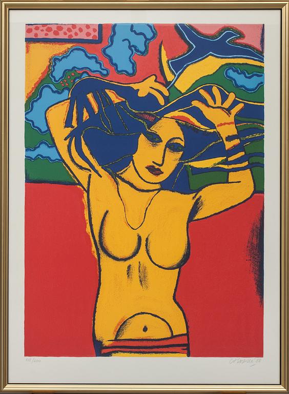 BEVERLOO CORNEILLE, färgserigrafi, signerad, numerad 118/200 och daterad- 88.