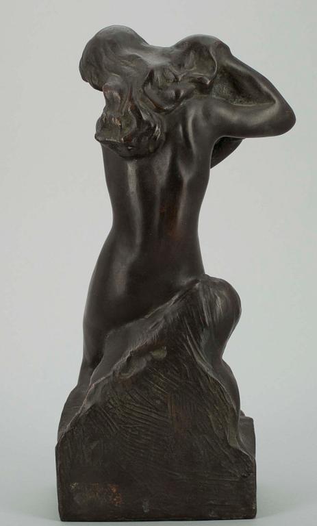 AARRE AALTONEN, skulptur, brons, sign o dat 1942 i godset.