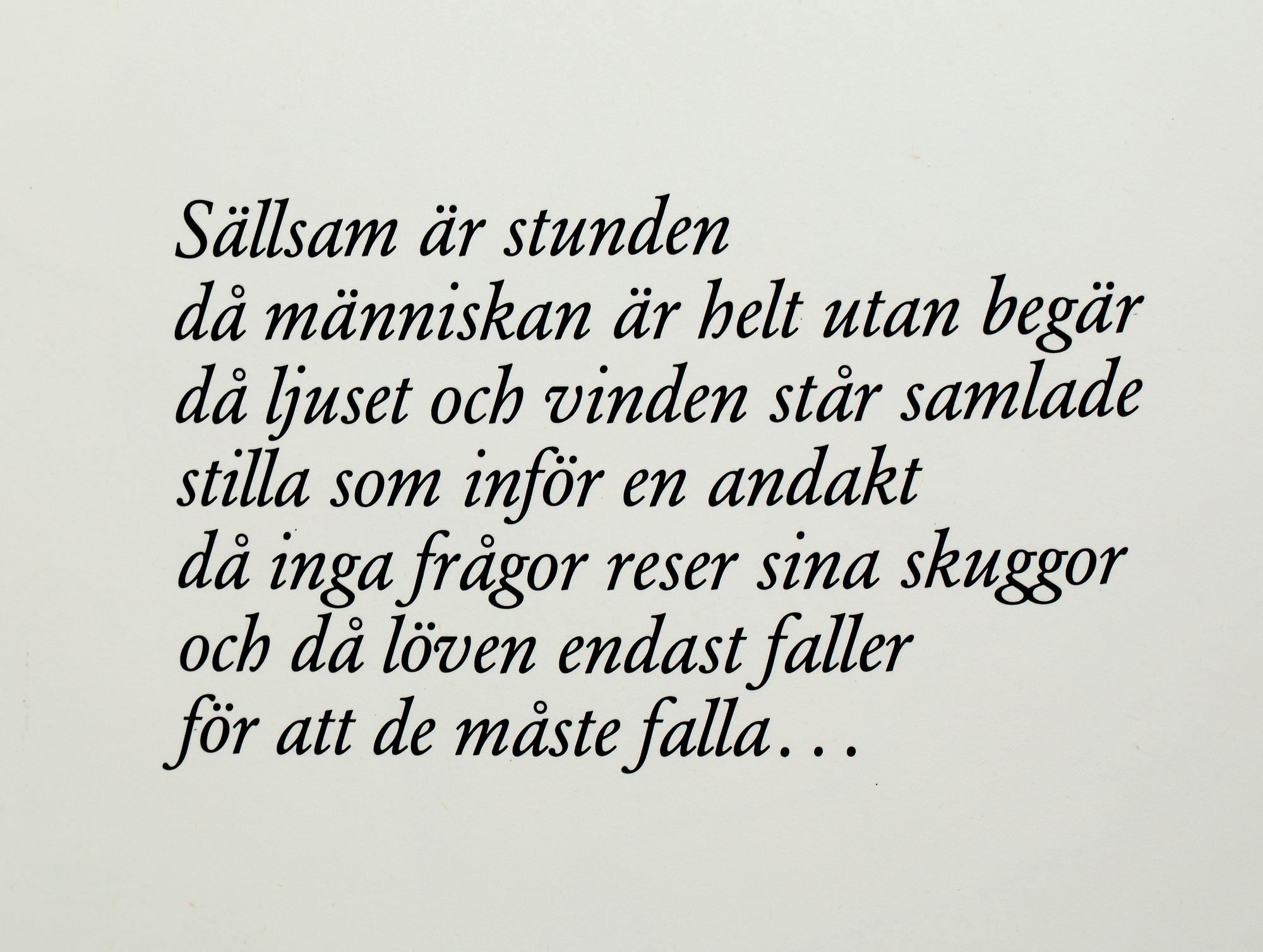 AXEL OLSON, färglitografi samt bok.
