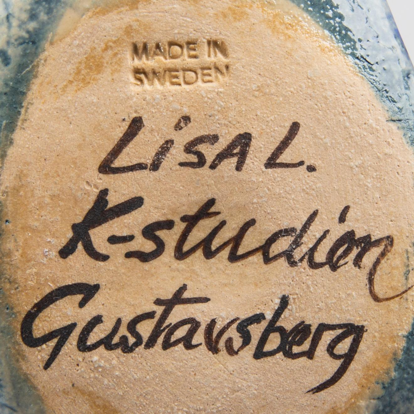 LISA LARSON, Figurines/Candleholders, 3 st, stoneware, Gustavsberg.