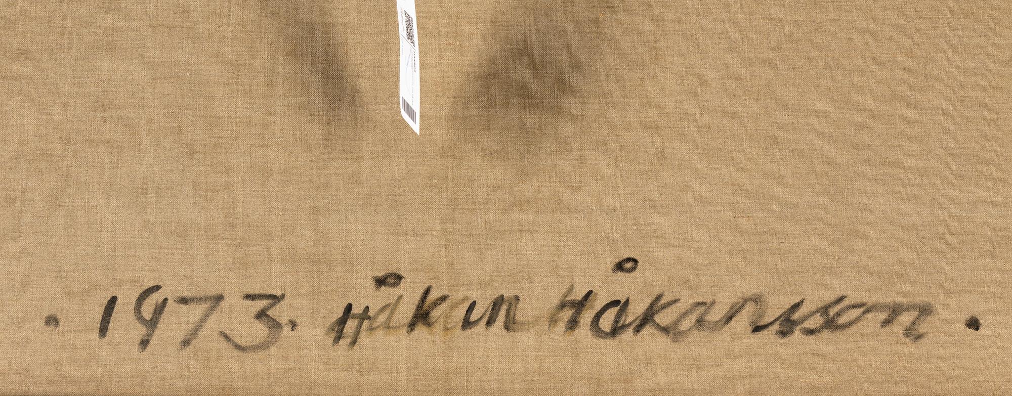 HÅKAN HÅKANSSON, olja på duk, signerad och daterad 1973 a tergo.
