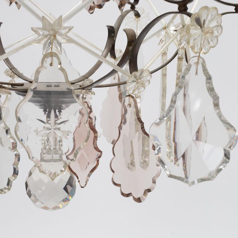 Chandelier, Rococo style, first half of the 20th century.