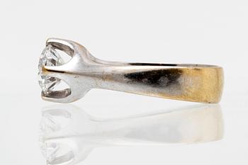 Ring 18K vitguld med 1 briljant 1,52 ct H SI1, GIA certifikat 2010.