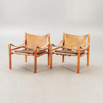 Arne Norell, armchairs, a pair, "Sirocco", Norell Möbler, designed in 1964.