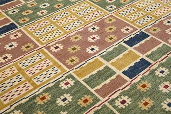 Märta Måås-Fjetterström, matta, "Ängarna", flossa, ca 325,5-327 x 222,5-227 cm, signerad AB MMF.