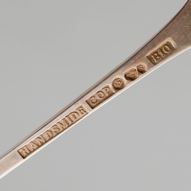 BESTICK, 15 delar, silver, svenska stämplar, 1900-tal. Total vikt ca 246 g.