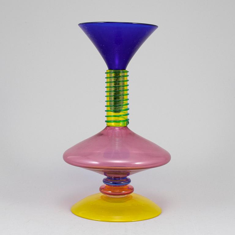 A glass decanter from Salviati, Murano, second half of the 20th century.