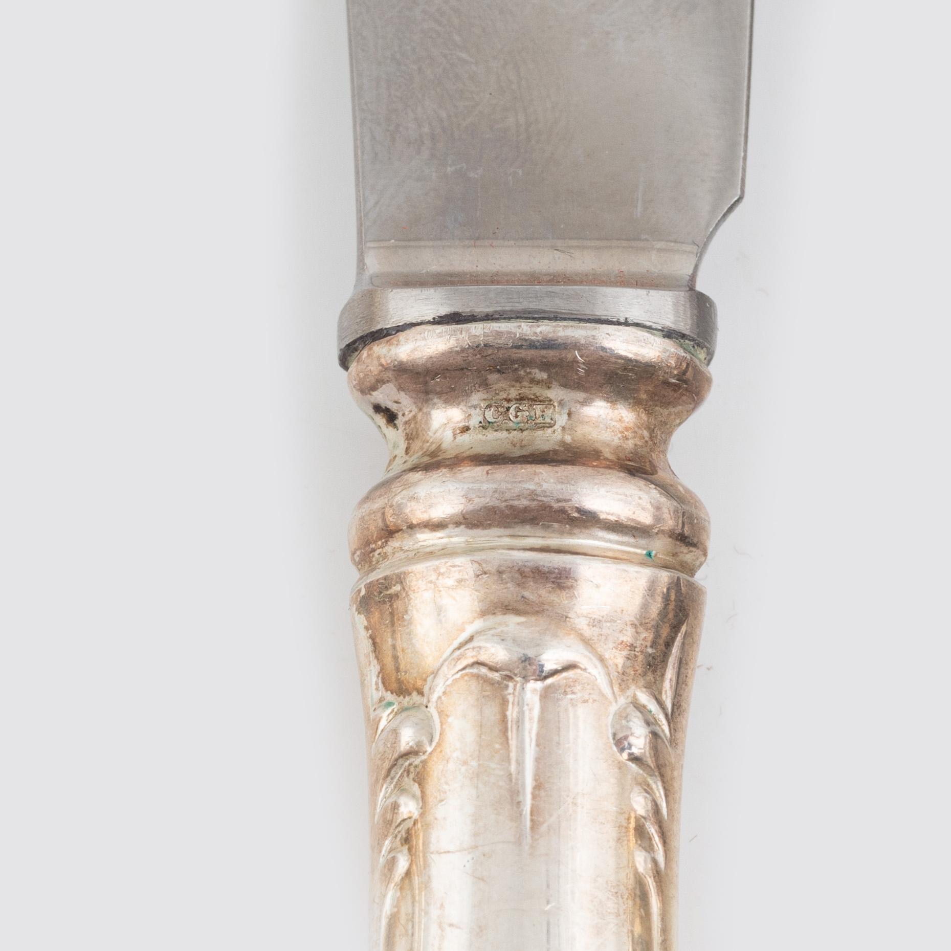Bestickuppsättning, 46 delar, silver, modell "Prins Albert", bl.a. CG Hallberg, Stockholm 1949.