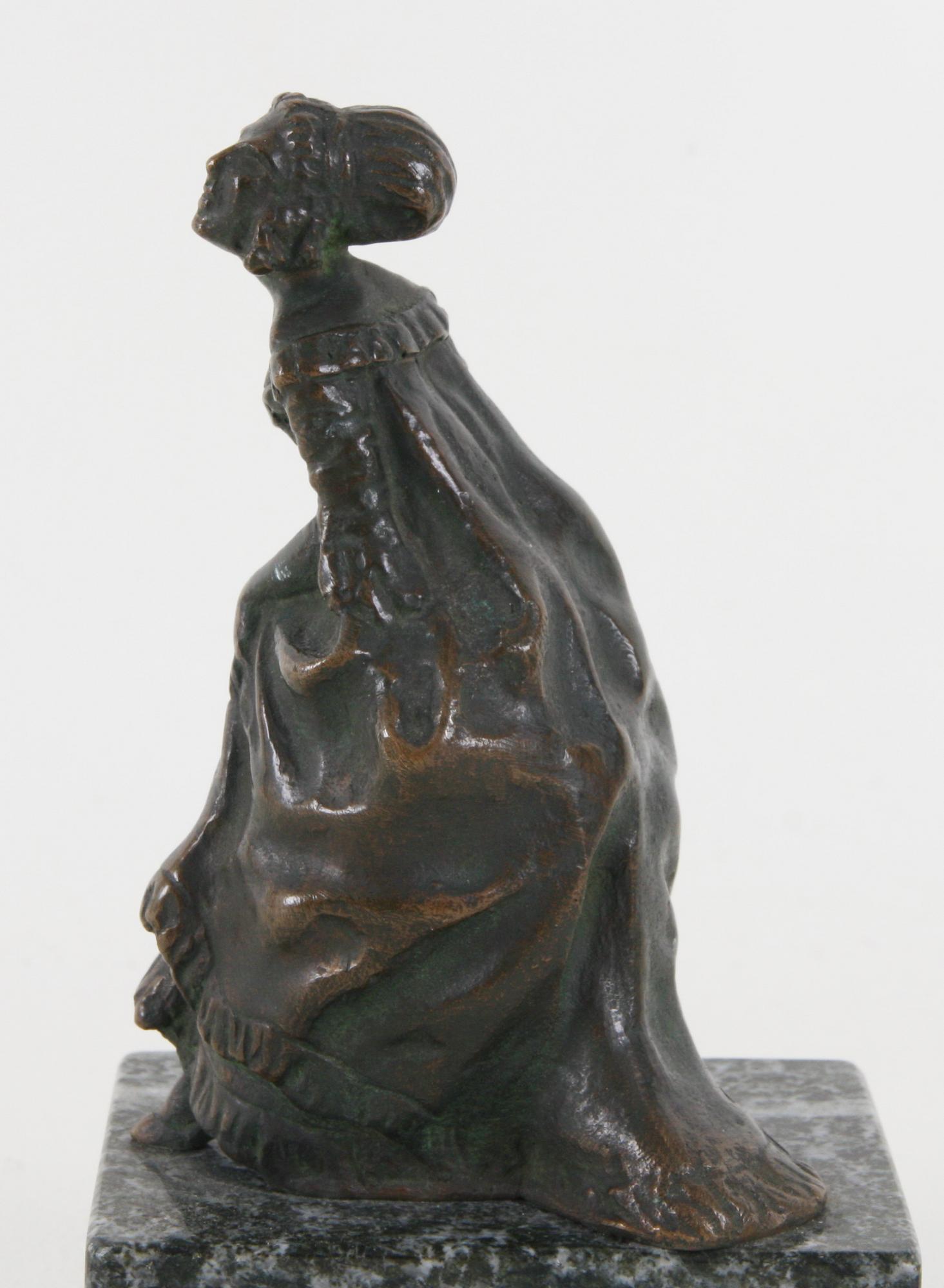 SKULPTUR, brons. Okänd konstnär.