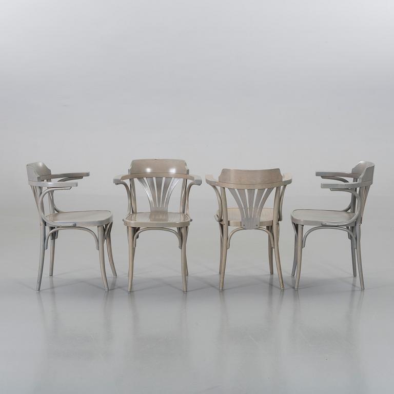 A SET OF 6 ARMCHAIRS, end of 20th century.