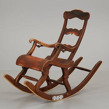 A provincial rocking chair, 19th Century. - Bukowskis