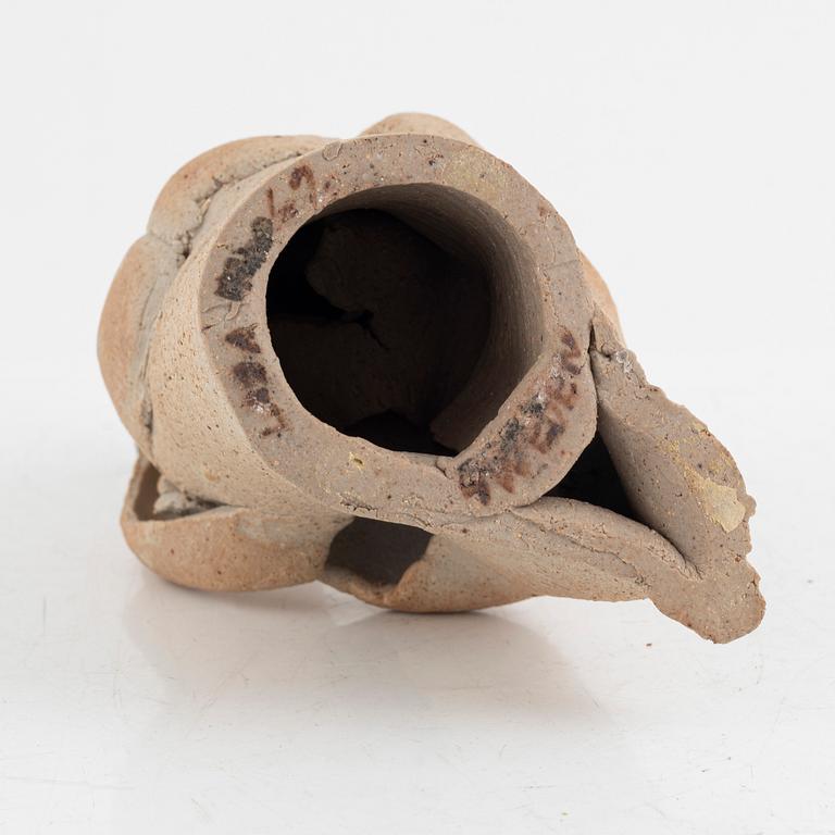 Lisa Larson, a unique chamotte stoneware figurine, dated -69.