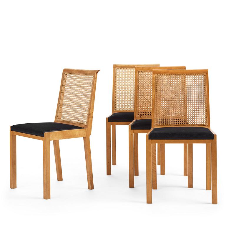 Axel Einar Hjorth, a set of four "Corall" chairs, Nordiska Kompaniet, 1935.