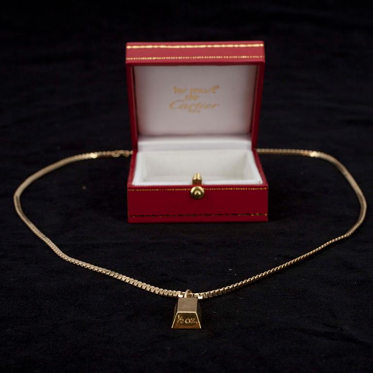 HALSBAND, guldtacka, Cartier.
