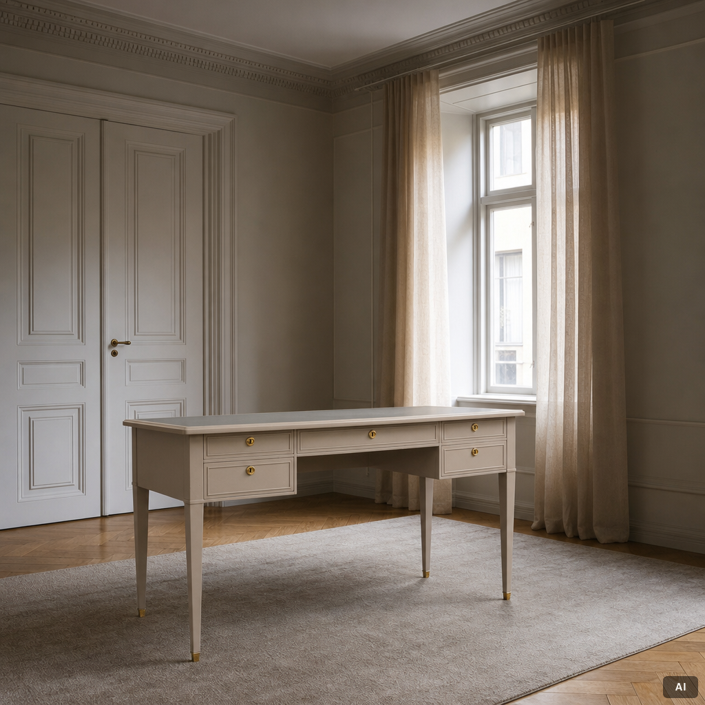 Desk, Gustavian style. 20th century.
