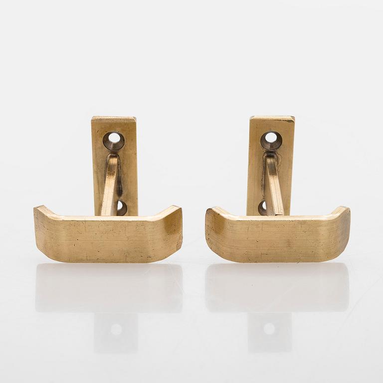 A set of 19 coat hooks, 1960s/70s.