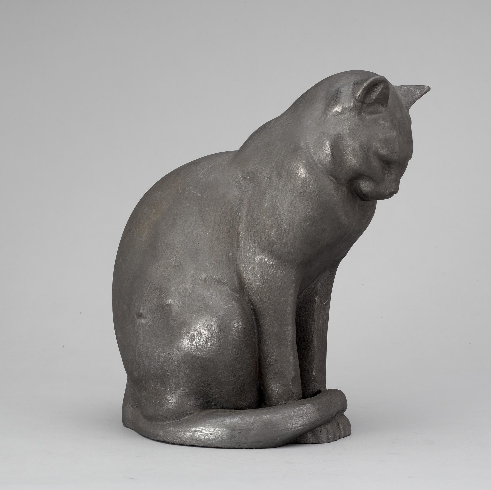 SKULPTUR, gjutjärn.  Anders Jönsson, Svenskt Tenn. "Jönssons katt".