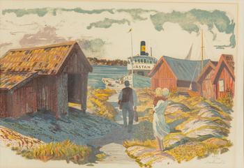 ROLAND SVENSSON, lithograph in colours, signerad 29/310.