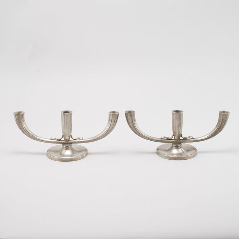 LJUSSTAKAR, ett par, tenn, GAB, 1936.