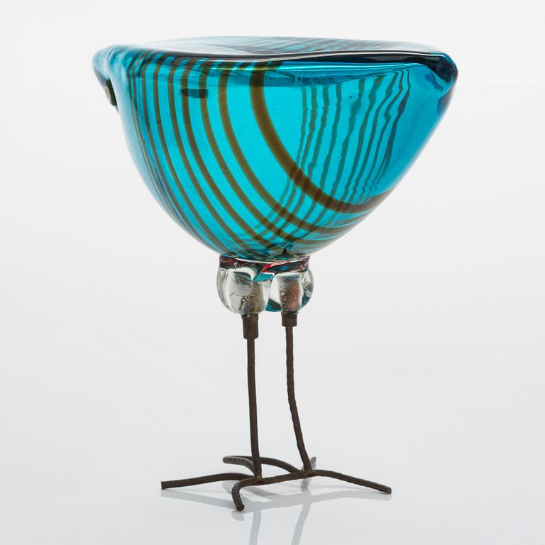 Alessandro Pianon, "Pulcino", skulptur, glas, Vistosi, Murano, Italien 1960-tal.