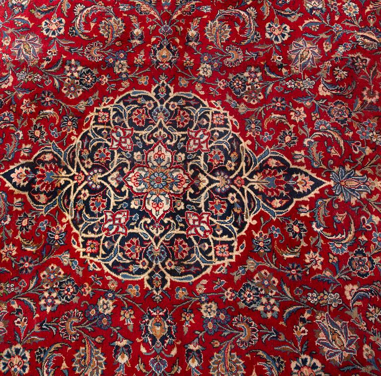 An Old Keshan carpet ca 374 x 264 cm.